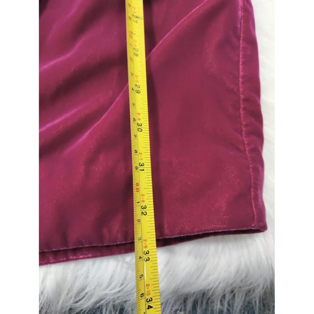 Paris Atelier & Other Stories Womens Wrap Dress Berry Velvet Glam Twee M - Picture 8 of 12